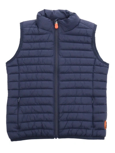 Save The Duck Padded Vest For Children In Blue