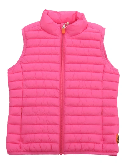 Save The Duck Kids' Padded Vest For Girls In Pink