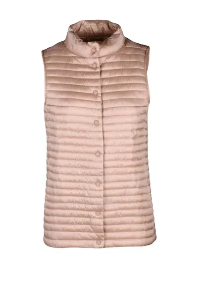 Save The Duck Padded Vest - Pink In Brown