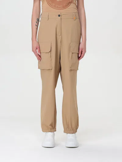 Save The Duck Pants  Woman Color Sand In Sand