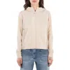 Save The Duck Pear Zip Hooded Jacket In Beige