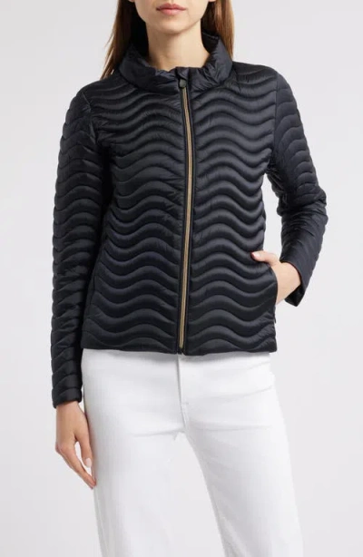 Save The Duck Pearl Water Repellent Quilted Jacket In Black