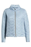 Save The Duck Pearl Water Repellent Quilted Jacket In Dusty Blue