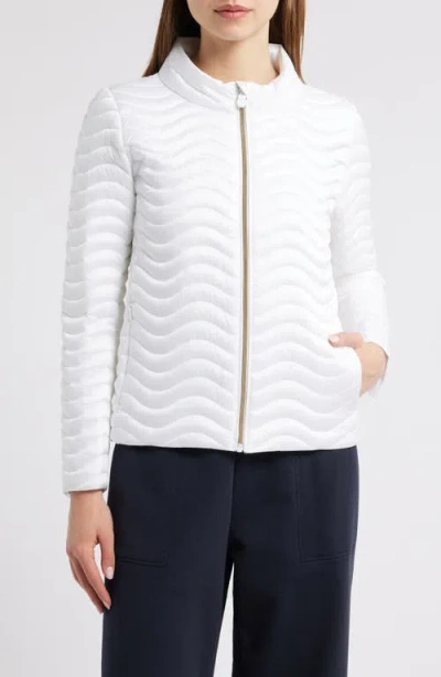 Save The Duck Pearl Water Repellent Quilted Jacket In White