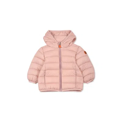 Save The Duck Pink Down Jacket For Baby Girl