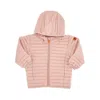 Save The Duck Girls' Lily Hooded Puffer Jacket - Little Kid, Big Kid In Pink