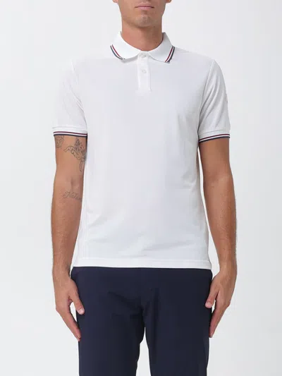 Save The Duck Short-sleeved Technical Jersey Polo Shirt With A Contrasting Logo In White
