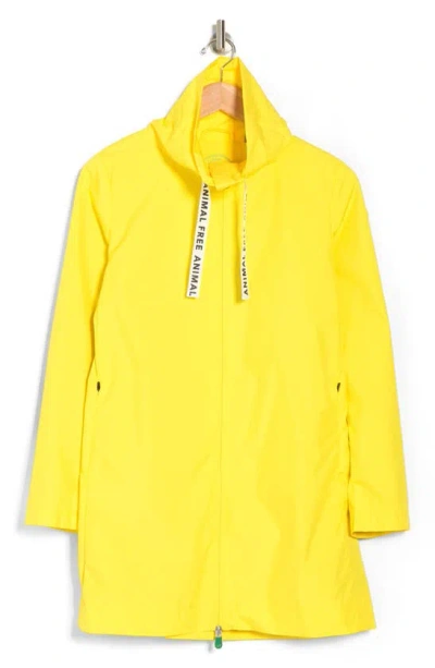Save The Duck Prisha Recycled Polyester Raincoat In Starlight Yellow