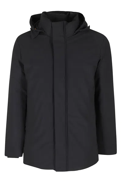 Save The Duck Pteris Feather Hooded Parka In Black