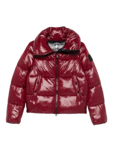 SAVE THE DUCK CHAQUETA ALCOCHADA - ROJO OSCURO