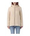 Save The Duck Quilted Casual Jacket In Beige