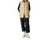 Save The Duck Quilted Coral Gilet Coat In Wood Beige In Multi