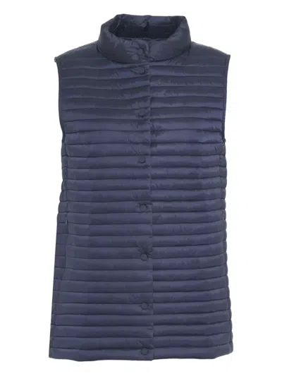 Save The Duck Quilted Gilet In Blue
