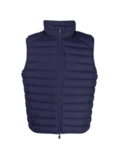 Save The Duck Quilted Gilet In Blue