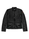 Save The Duck Quilted High-collar Jacket With Front Zip Closure
