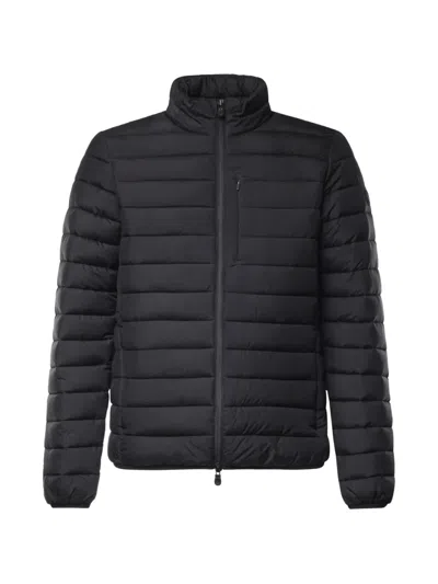 Save The Duck Quilted High-neck Jacket In Blue
