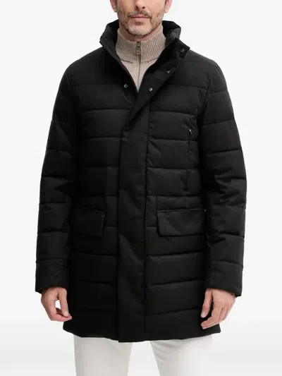 Save The Duck Quilted Hooded Jacket In Black