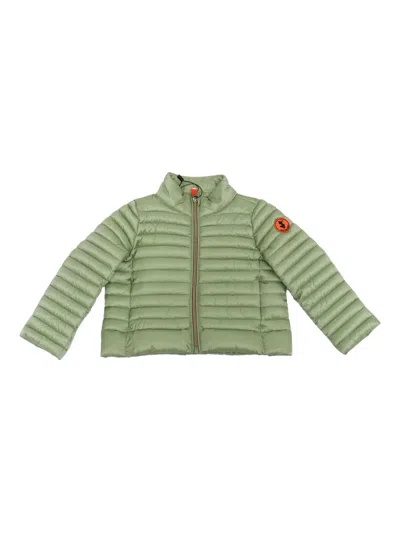 Save The Duck Kids' Quilted Jacket In Green