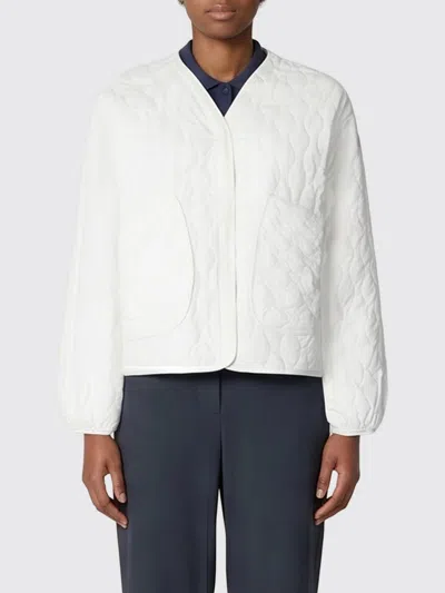 Save The Duck Quilted Jacket In Recycled Polyester In White