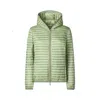 Save The Duck Quilted Jacket With Plumtech® Padding And Dual Zip Closure In Green