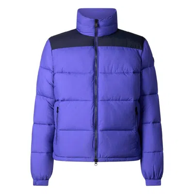 Save The Duck Quilted Long Sleeve Padded Jacket In Blue