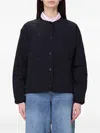 Save The Duck Quilted Loop Jacket In Blue