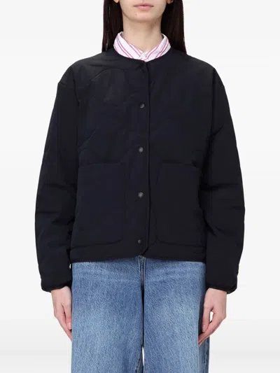 Save The Duck Quilted Loop Jacket In Blue