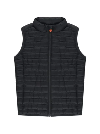 Save The Duck Kids' Quilted Padded Gilet In Black