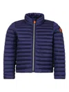 Save The Duck Quilted Padded Jacket In Blue