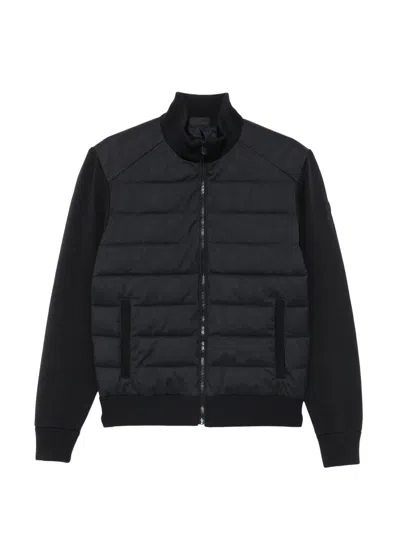 Save The Duck Quilted Panelled Jacket In Black