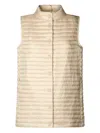 Save The Duck Quilted Sleeveless Gilet In Neutral
