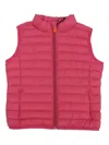 Save The Duck Quilted Sleeveless Vest In Red