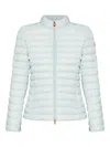 Save The Duck Quilted Zip-front Jacket In Blue