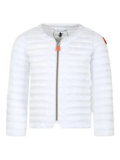 Save The Duck Quilted Zip Jacket In Red