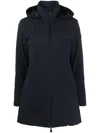 Save The Duck Rachel Hooded Parka In Blue