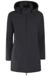 Save The Duck Rachel Long Padded Jacket In Black