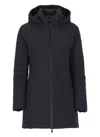 Save The Duck Rachel Long Padded Jacket In Black