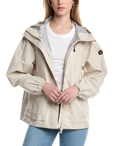 Save The Duck Rain Jacket In Beige
