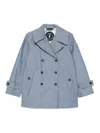Save The Duck Sela Double-breasted Jacket In Blue