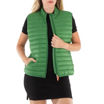 Save The Duck Rainforest Green Anita Puffer Vest In Multi