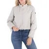 Save The Duck Rainy Beige Anika Cropped Jacket In Beige