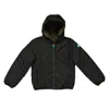 Save The Duck Reci Reversible Hooded Jacket In Green/black