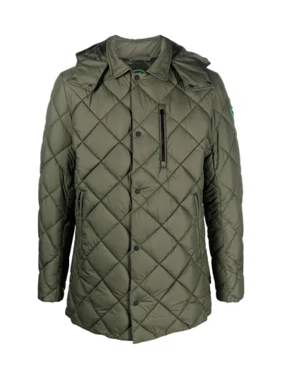 Save The Duck Recy Quilted Coat In Green