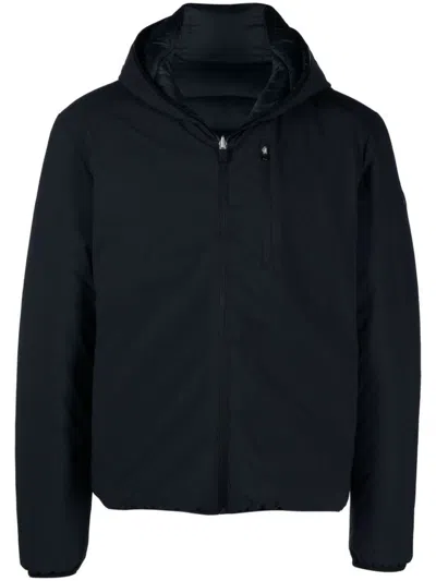 Save The Duck Logo-patch Quilted Jacket In Blu