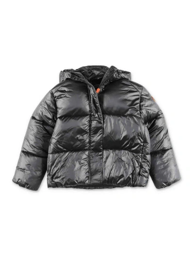 Save The Duck Kids' Recycled Nylon Boy Jacket In Black