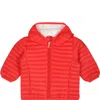 Save The Duck Red Downn-jacket Nene For Baby Boy With Logo In Red
