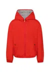 Save The Duck Red Jules Windbreaker For Boy With Logo In Red