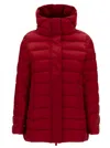 Save The Duck Drimia Lonh Hooded Puffer In Red