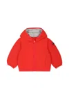 Save The Duck Red Windbreaker Jacket For Baby Boy With Logo In Red