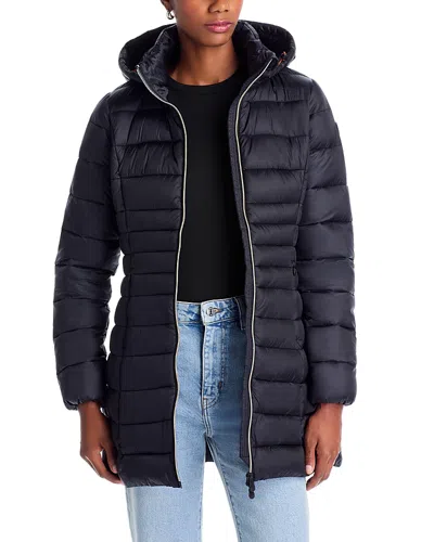 Save The Duck Reese Hooded Puffer Jacket In Black